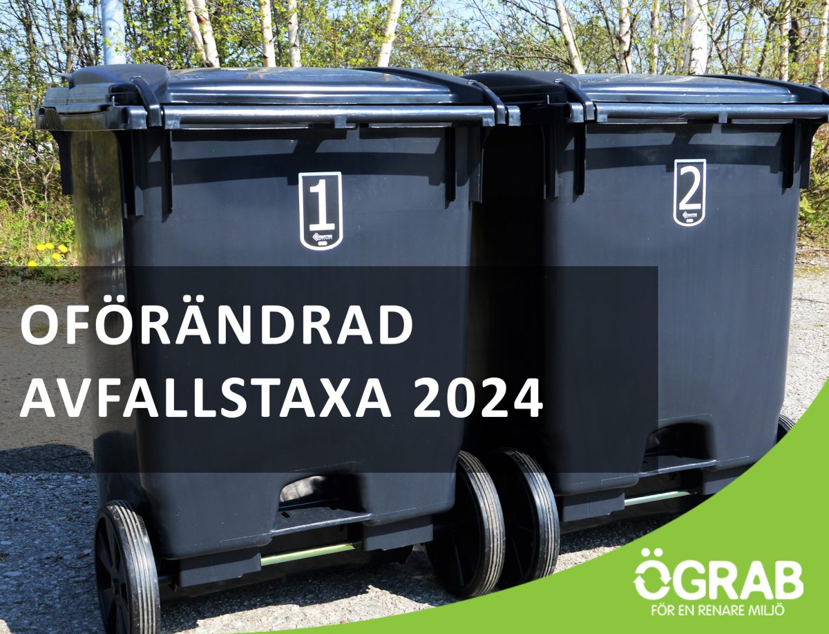 OFÖRÄNDRAD AVFALLSTAXA 2024