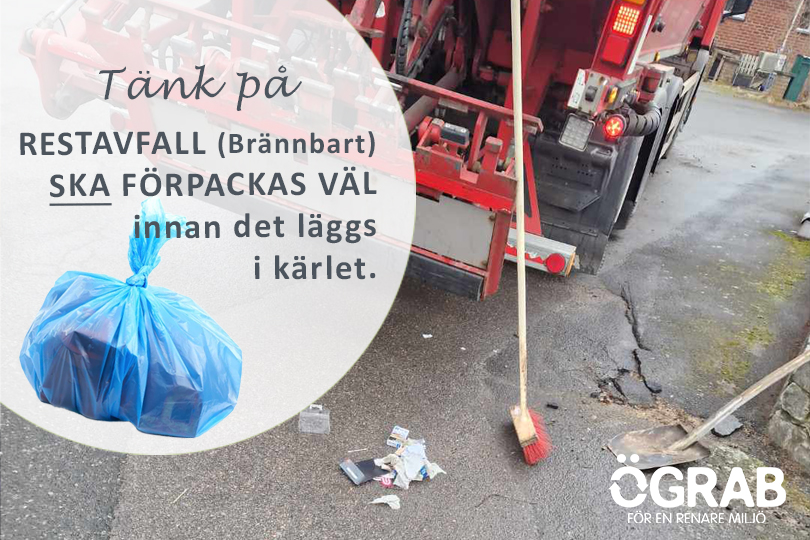 FÖRPACKA RESTAVFALL & PLASTFÖRPACKNINGAR