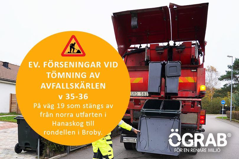 Vägarbete väg 19