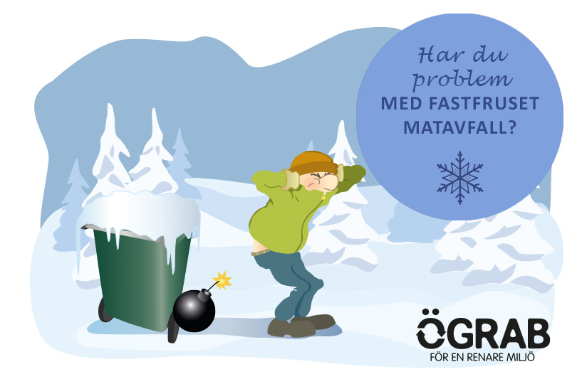 Förhindra fastfrusna matavfallspåsar