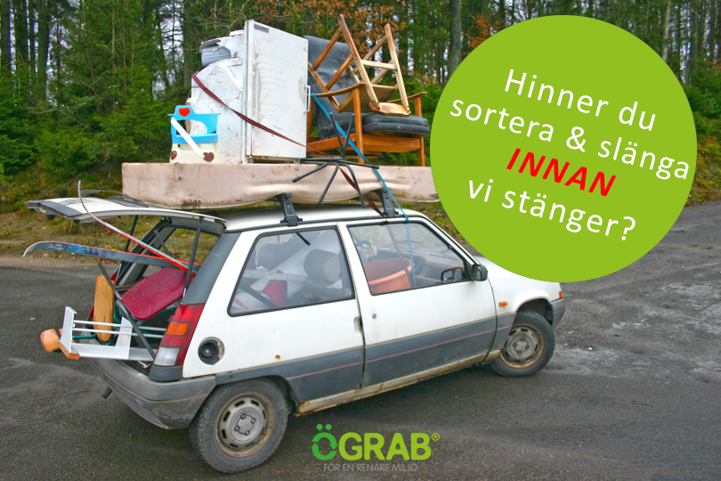 Hinner du slänga innan vi stänga…